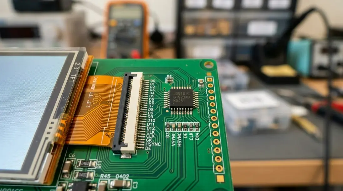 Ultimativer Leitfaden für 2,3-Zoll-TFT-LCDs: 2026 IoT-Konformität und JD9161C-Integration in China
